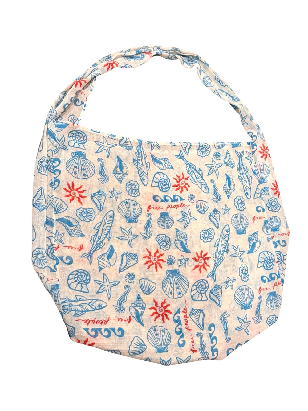 Free People Summer 2025 LARGE Gauze Shopping Tote Bag